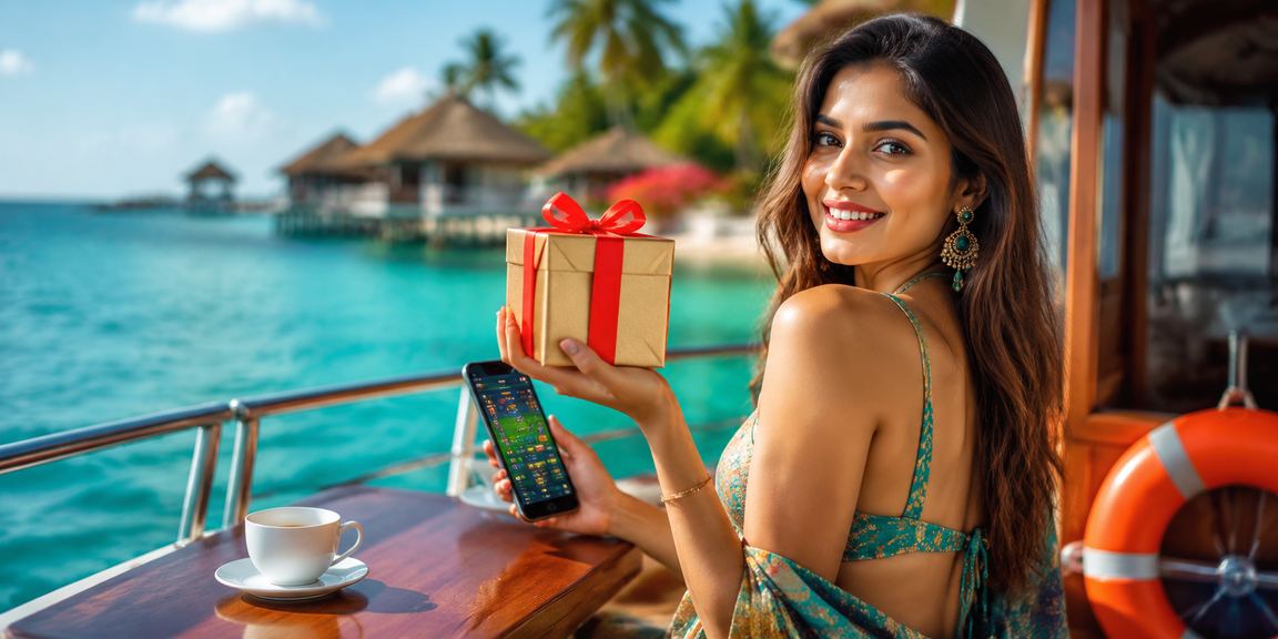 সেন্ট মার্টিনে বাংলাদেশি মডেলের সাথে স্পোর্টস বেটিং উপভোগের দৃশ্য