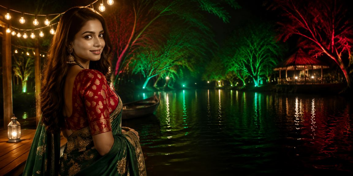 সিলেটে লাল-সবুজ পোশাকে বাংলাদেশি মডেলের সাথে এন্টারটেইনমেন্ট ও বেটিং পরিবেশ